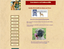 Tablet Screenshot of burningwoodbullmastiffs.com